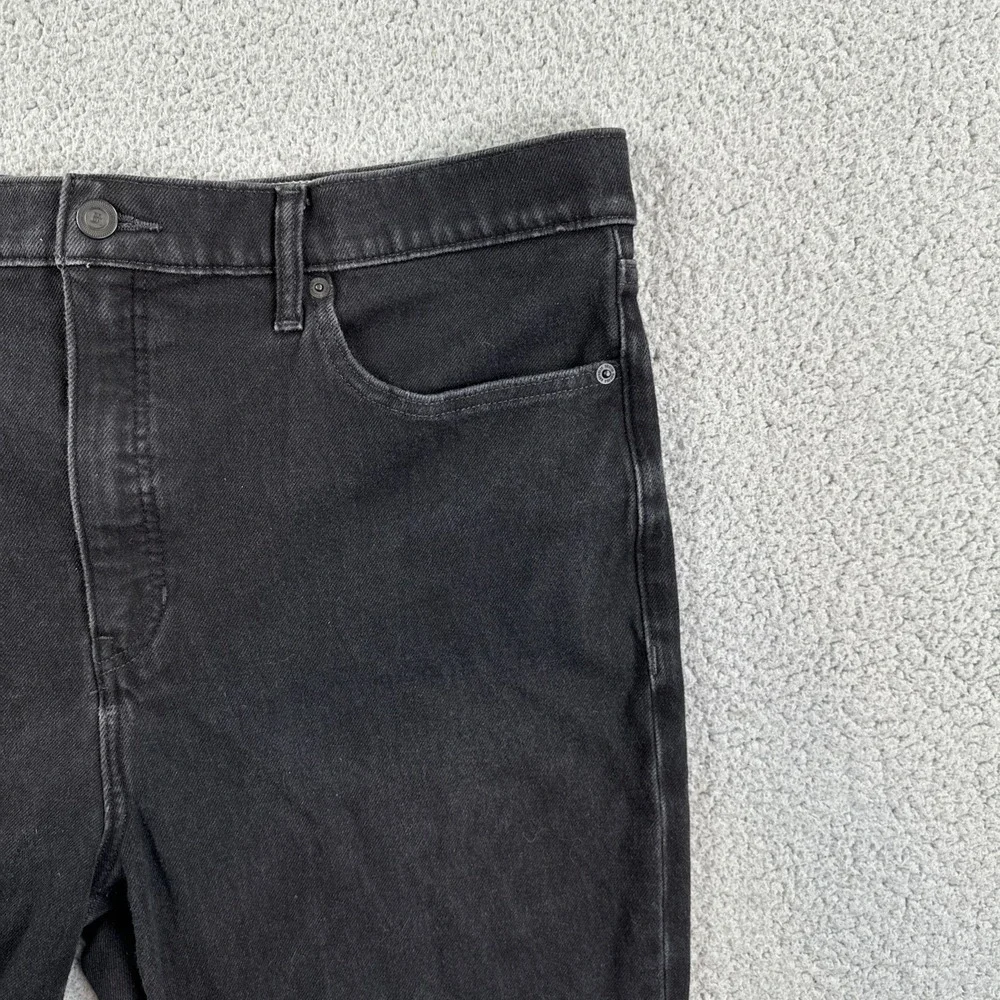 Banana Republic High Rise Slim Fit Jeans Women 34 Black Stretch Premium Denim